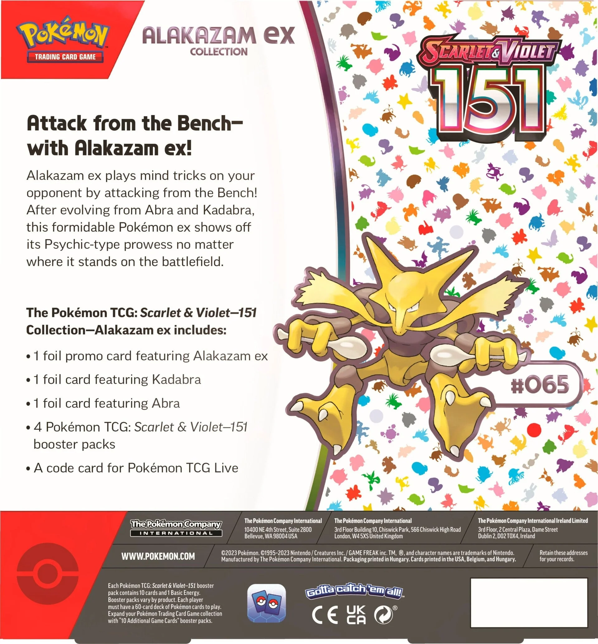 Pokémon TCG: Scarlet & Violet: 151 - Alakazam ex Box - Image 5
