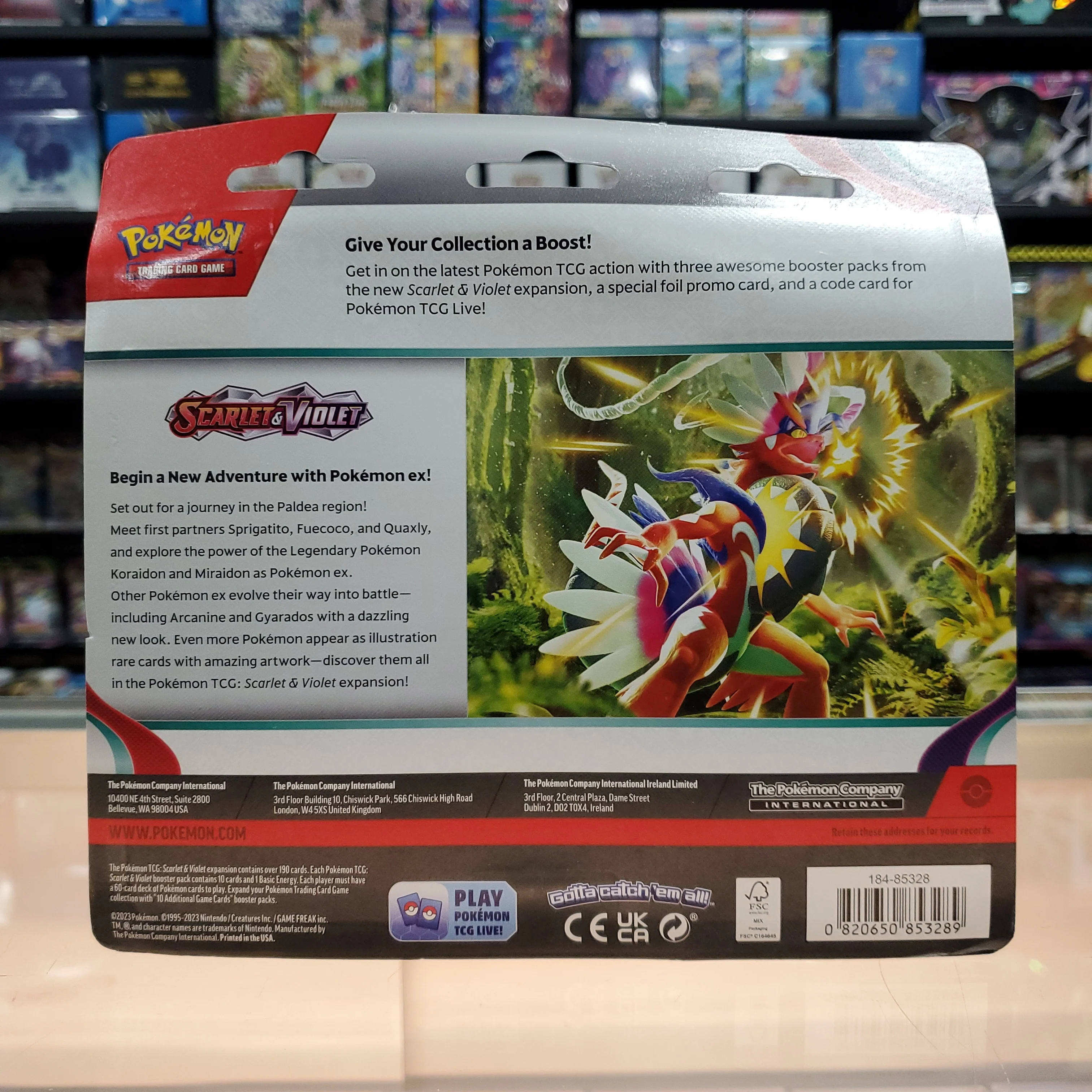 Pokémon TCG: Scarlet & Violet - 3 Pack Blister (Arcanine) - Image 3