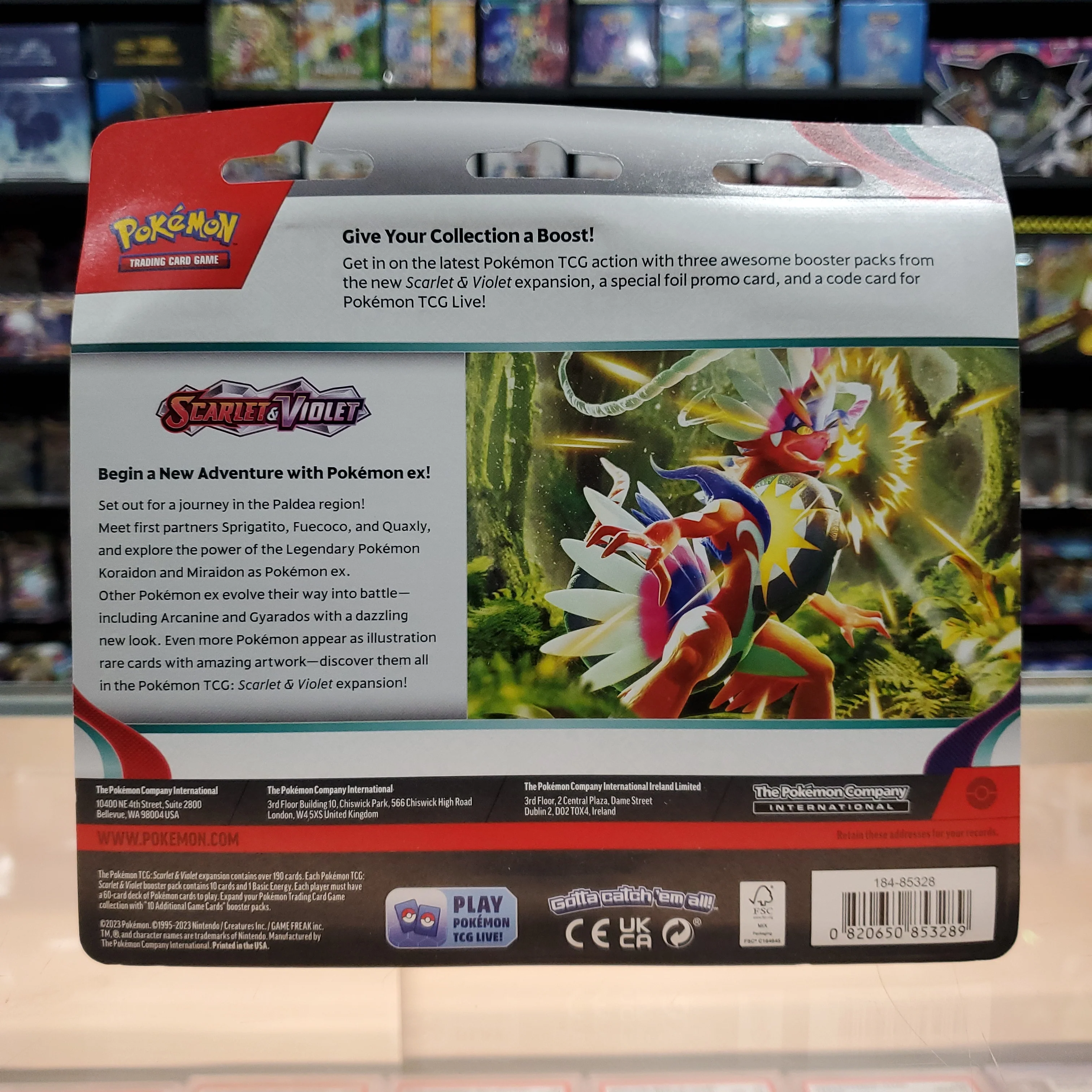 Pokémon TCG: Scarlet & Violet - 3 Pack Blister (Dondozo) - Image 3