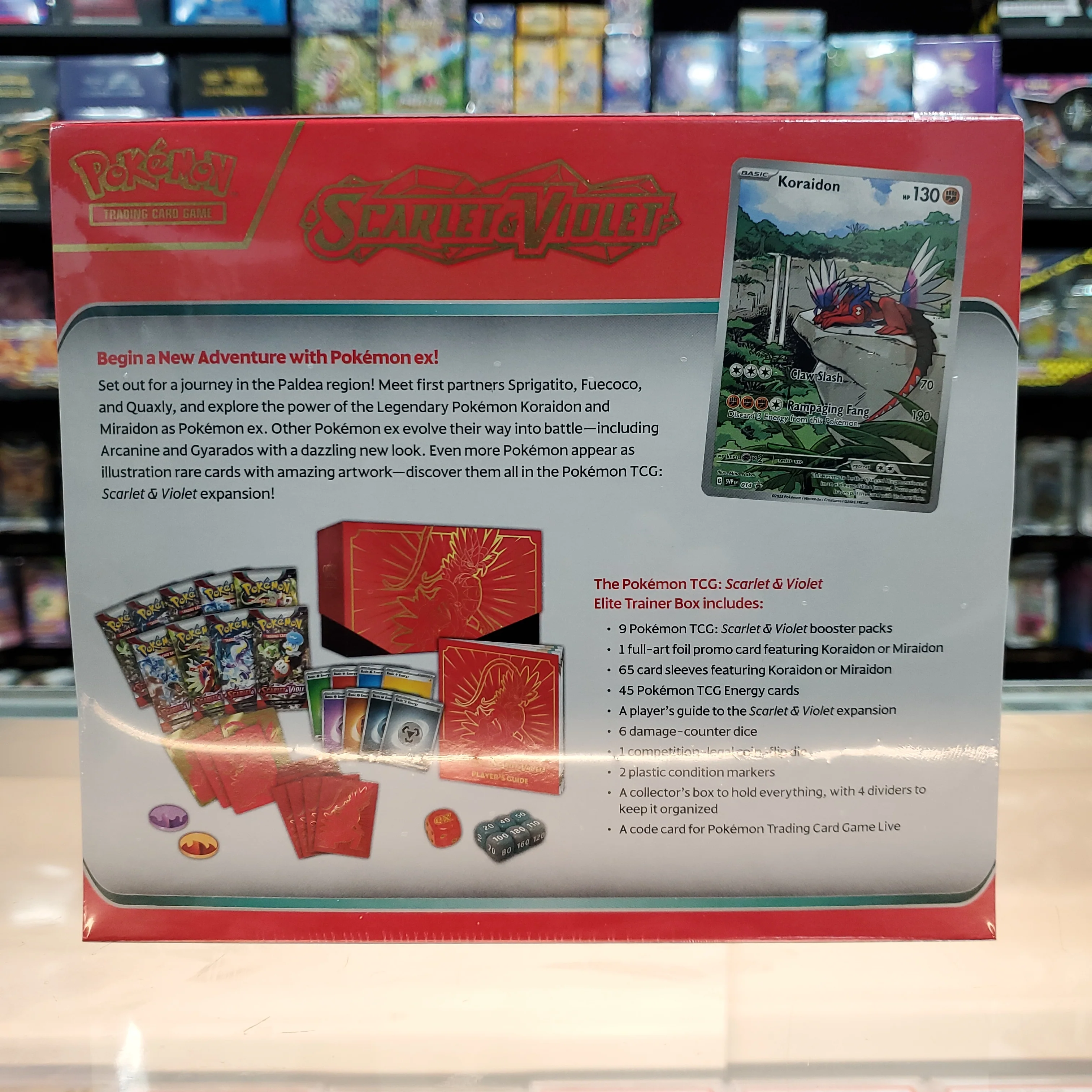 Pokémon TCG: Scarlet & Violet - Elite Trainer Box (Koraidon) - Image 3