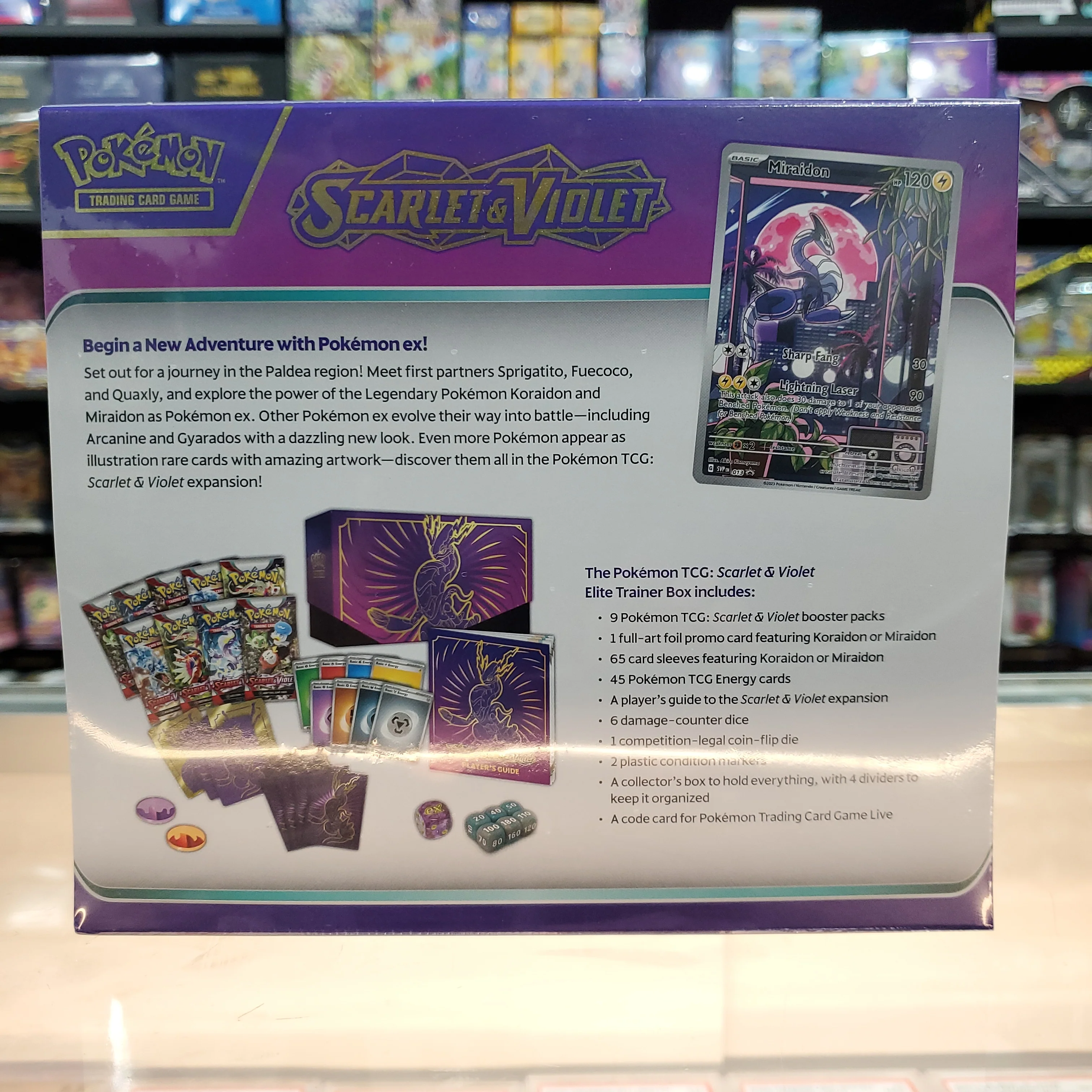 Pokémon TCG: Scarlet & Violet - Elite Trainer Box (Miraidon) - Image 3