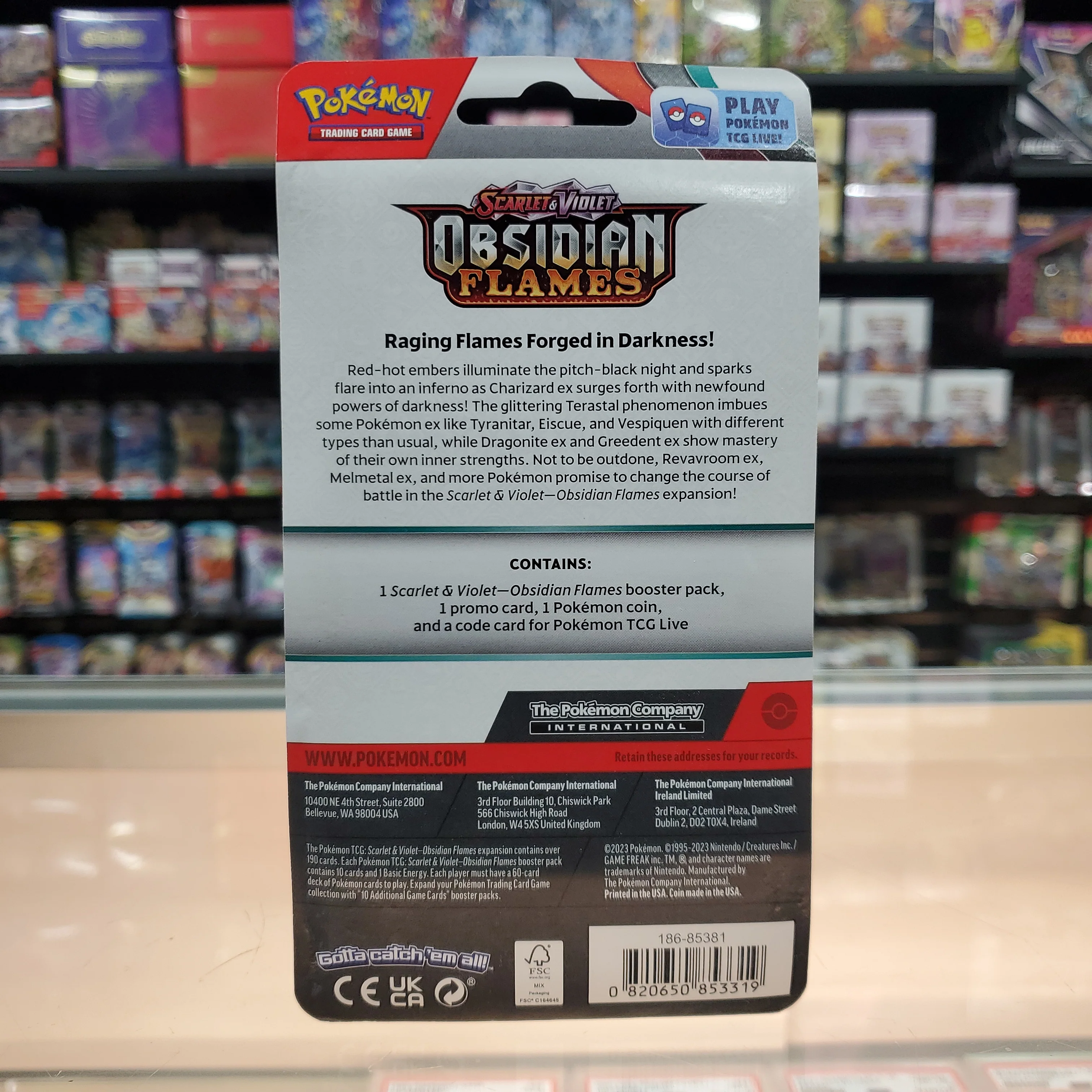 Pokémon TCG: Scarlet & Violet: Obsidian Flames - Single Pack Blister (Pawmi) - Image 3
