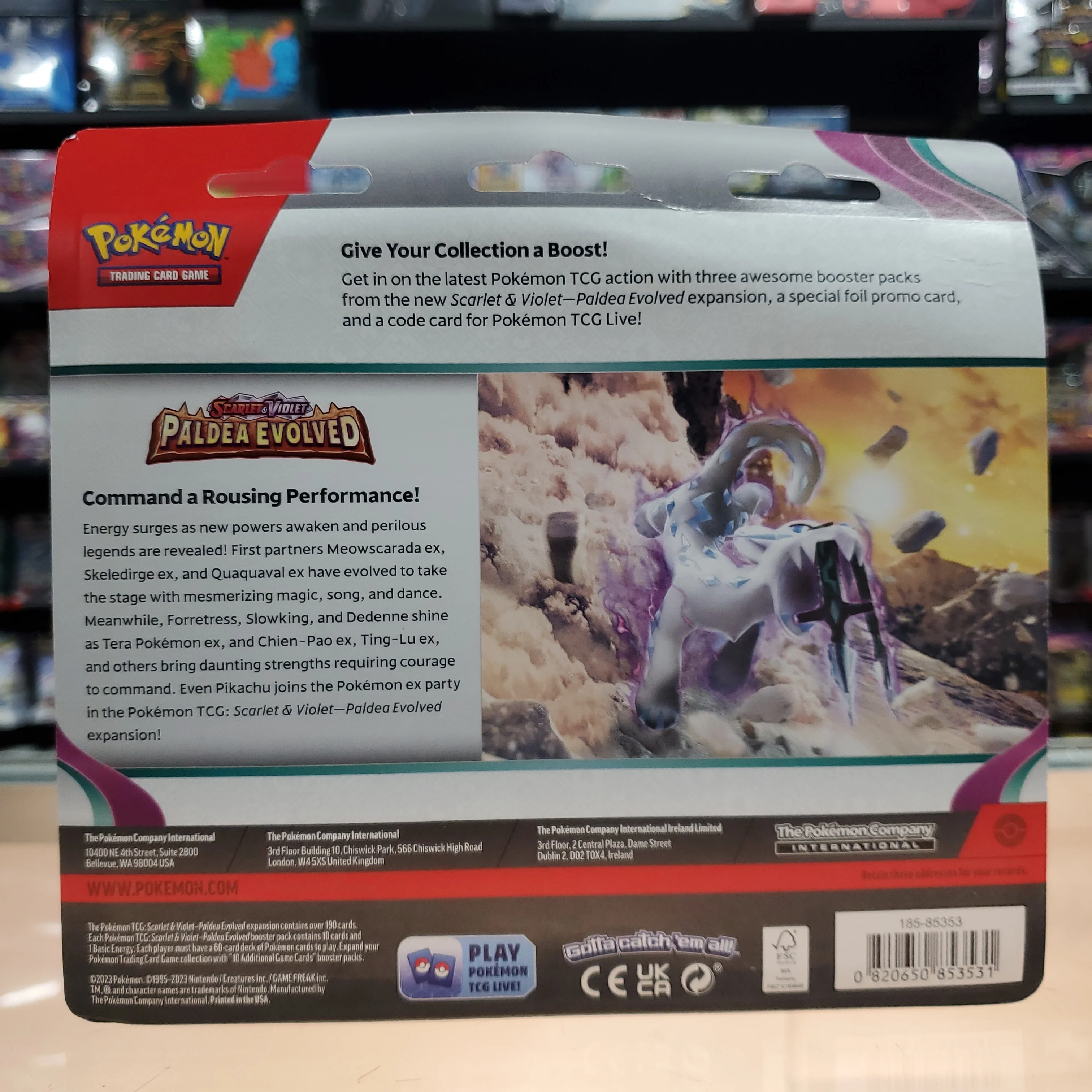 Pokémon TCG: Scarlet & Violet: Paldea Evolved - 3-Pack Blisters (Tinkatink) - Image 3