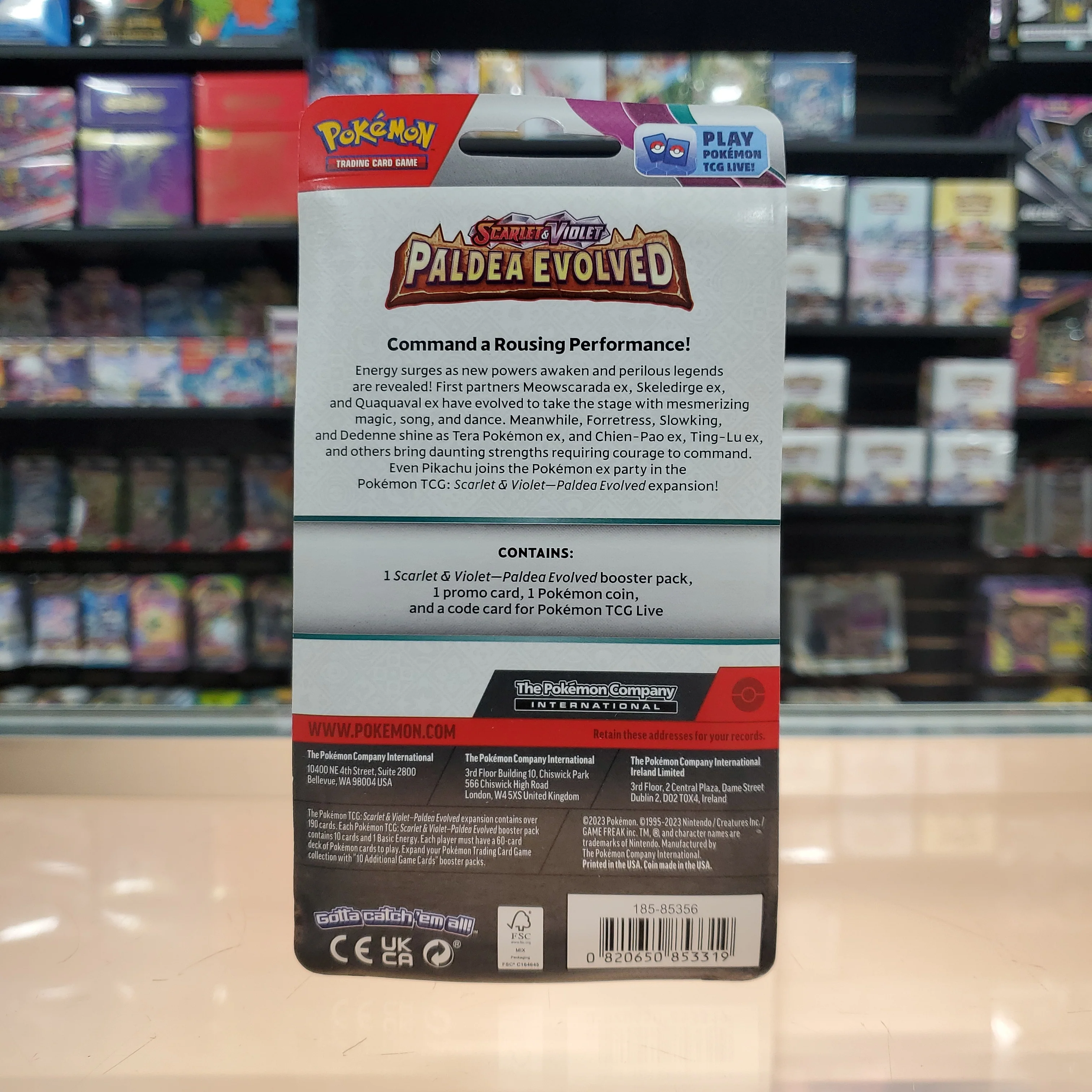 Pokémon TCG: Scarlet & Violet: Paldea Evolved - Checklane Blister (Smoliv) - Image 3