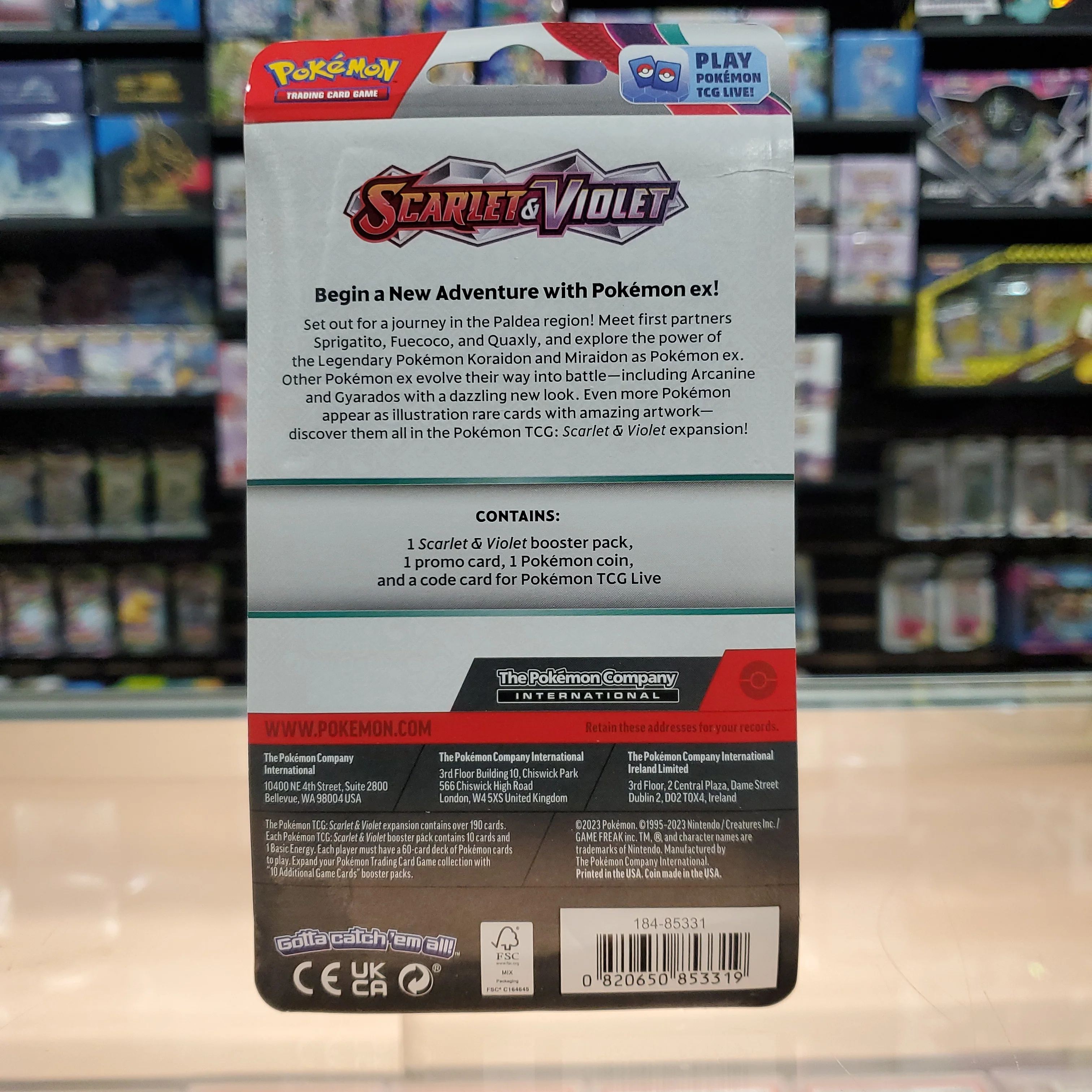 Pokémon TCG: Scarlet & Violet - Single Pack Blister (Espathra) - Image 3