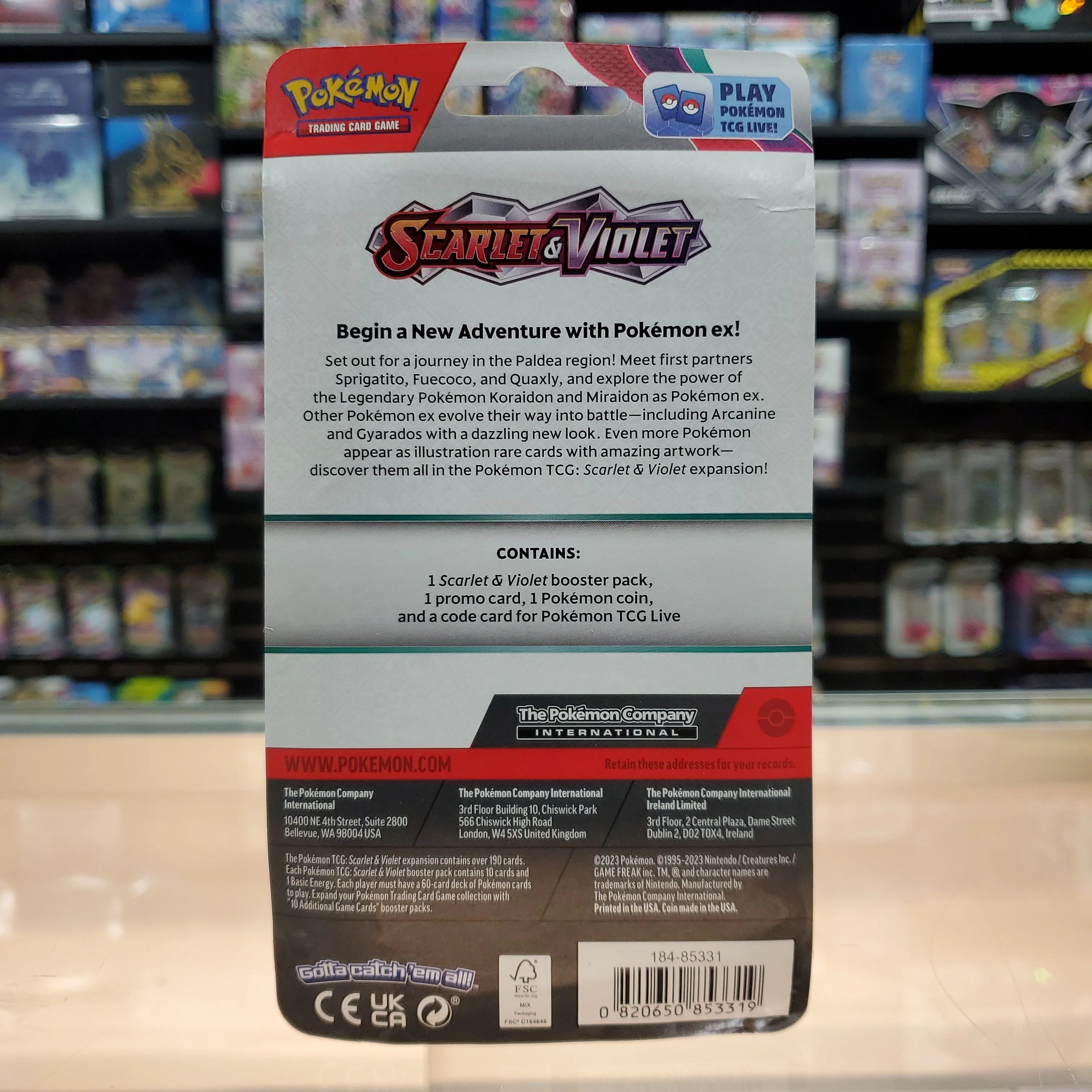 Pokémon TCG: Scarlet & Violet - Single Pack Blister (Spidops) - Image 3