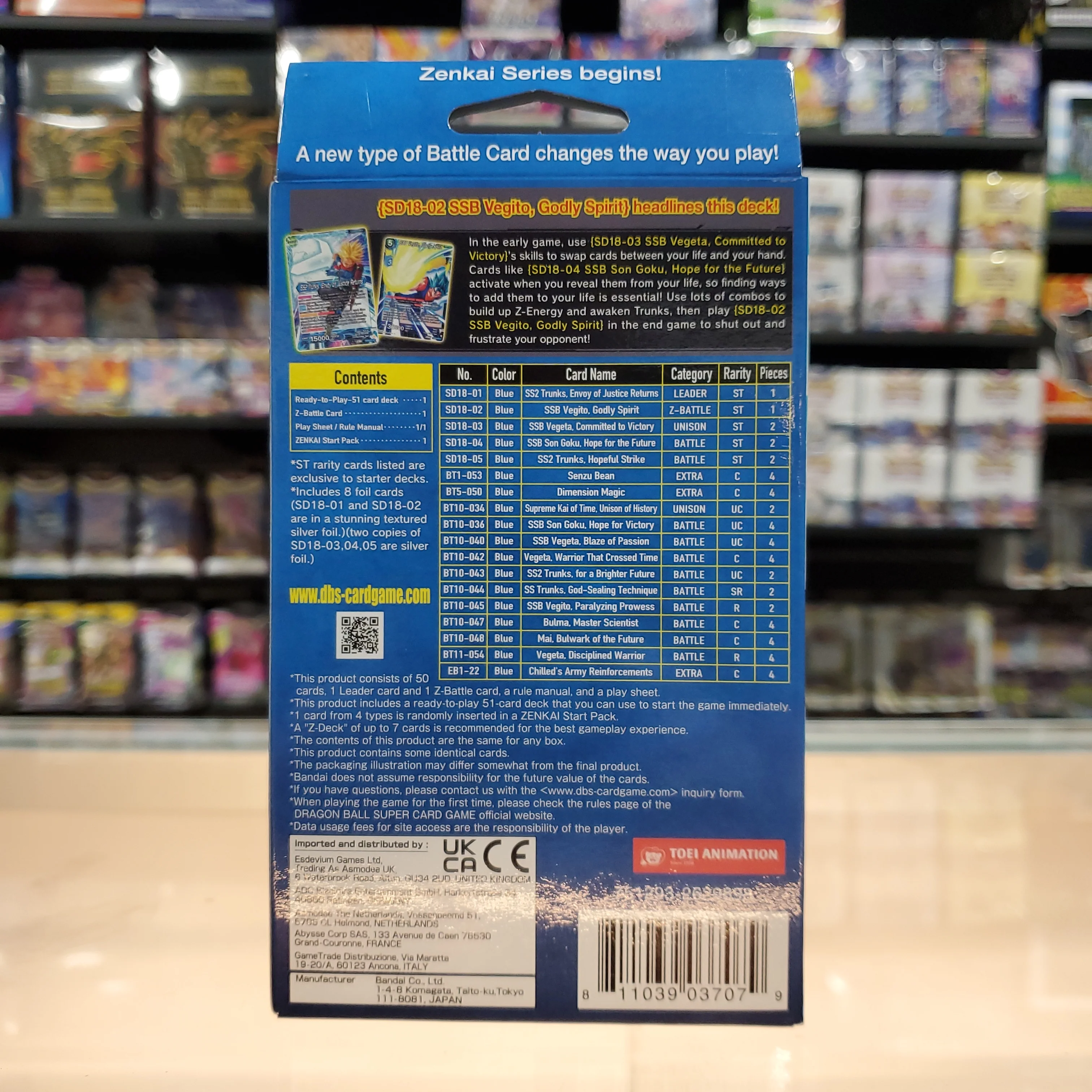 Dragon Ball Super TCG: Starter Deck [DBS-SD18] - ZENKAI Series (Blue Future) - Image 3