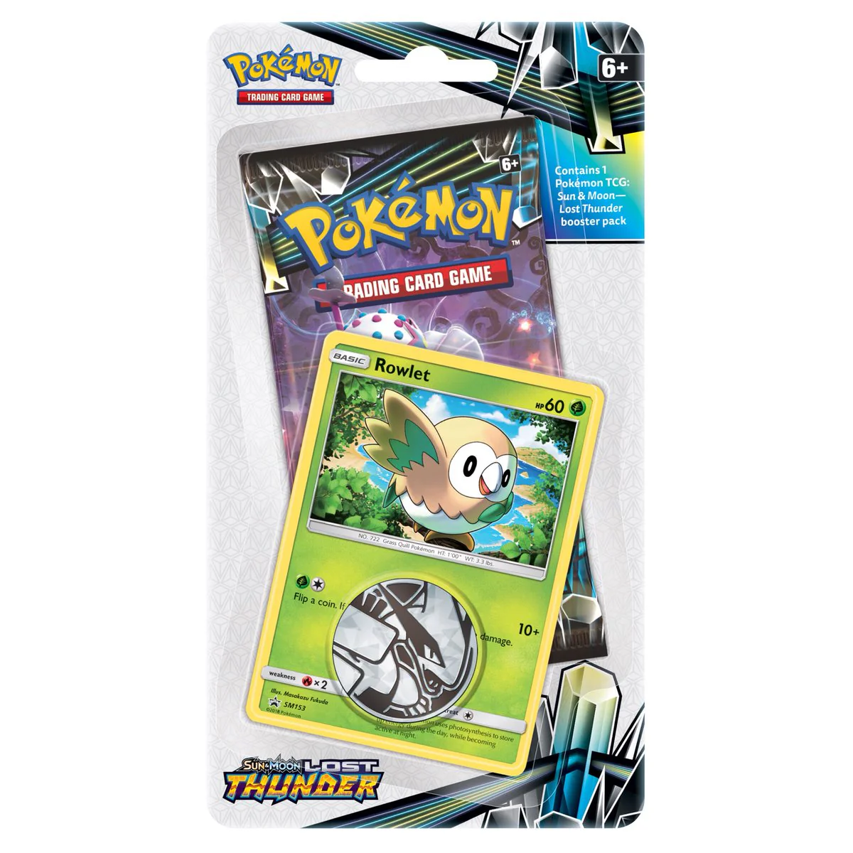 Pokémon TCG: Sun & Moon: Lost Thunder - Checklane Blister (Rowlet)