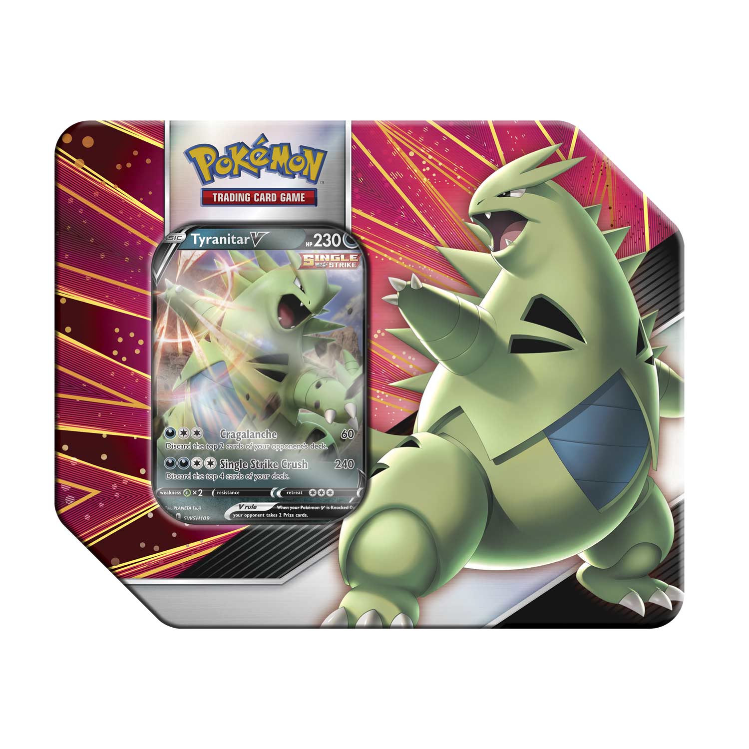 Pokémon TCG: Sword & Shield: Battle Styles - V Strikers Tin (Tyranitar V) - Image 3