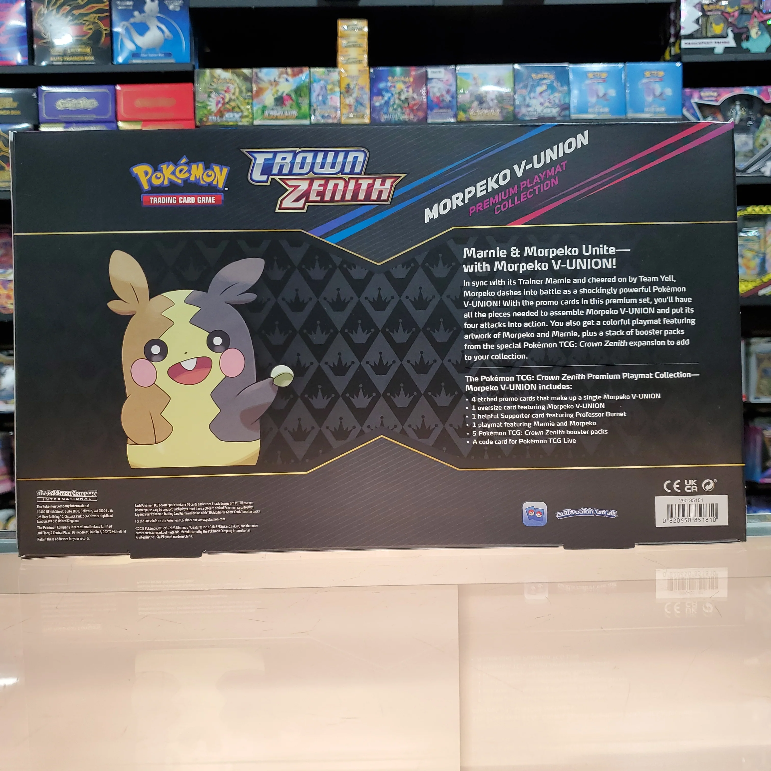 Pokémon TCG: Sword & Shield: Crown Zenith - Premium Playmat Collection (Morpeko V-UNION) - Image 3