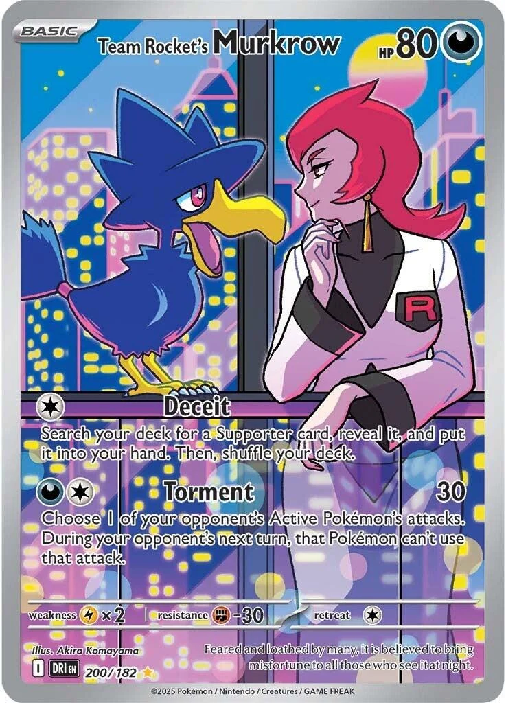 Team Rocket's Murkrow (200/182) (DRI)