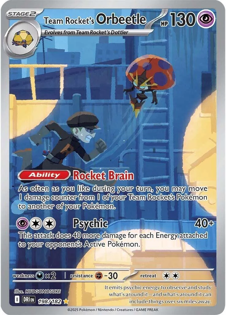 Team Rocket's Orbeetle (198/182) (DRI)