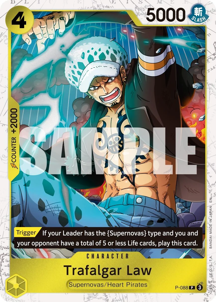 Trafalgar Law - P-088 (Pirate Foil) (P-088) (PRB-02)