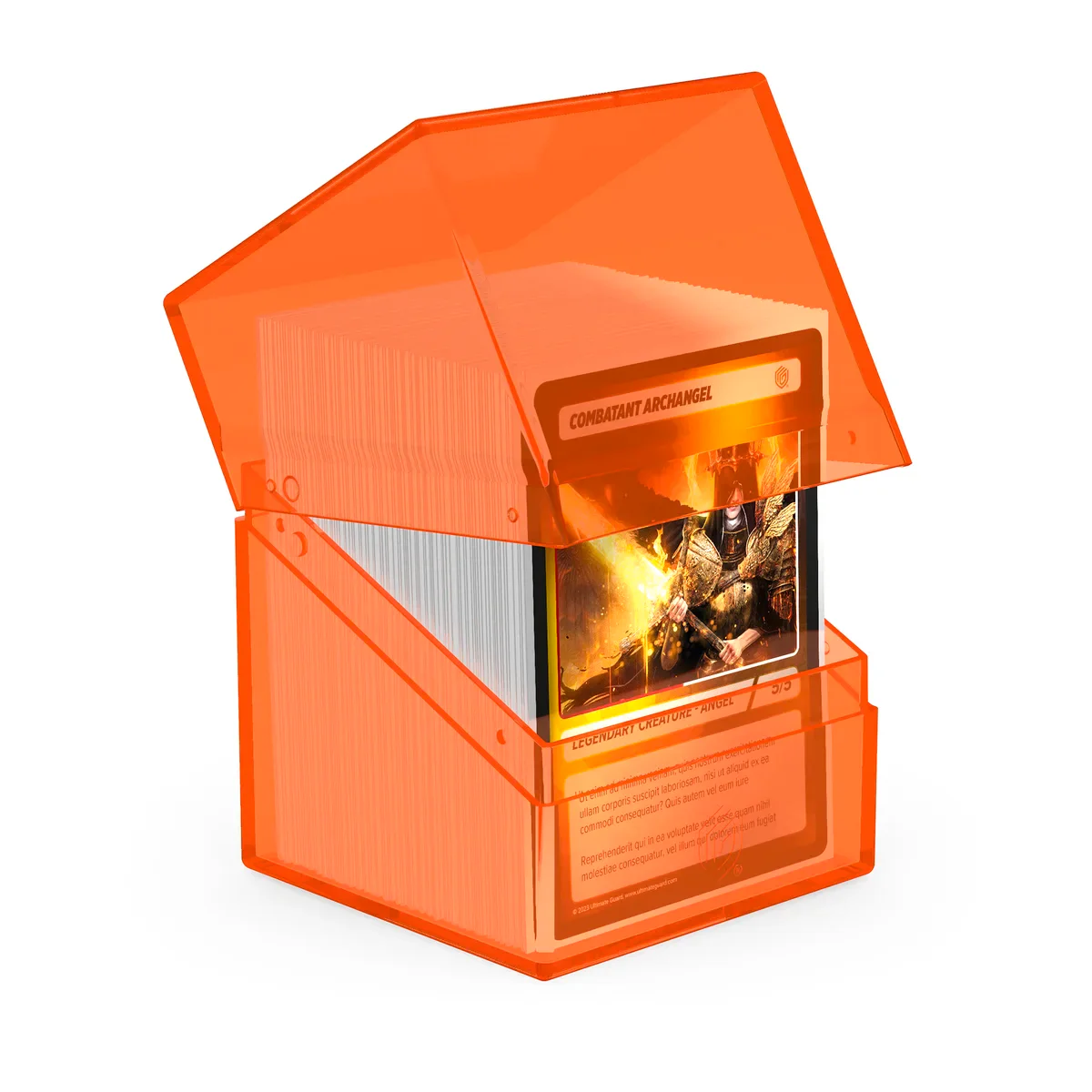 Ultimate Guard - Boulder Deck Case 100+ (Clear Poppy Topaz) - Image 2