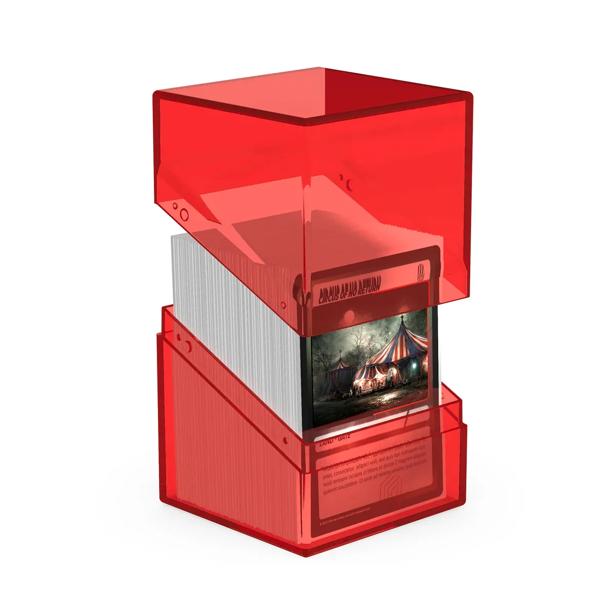 Ultimate Guard - Boulder Deck Case 100+ (Clear Ruby) - Image 3