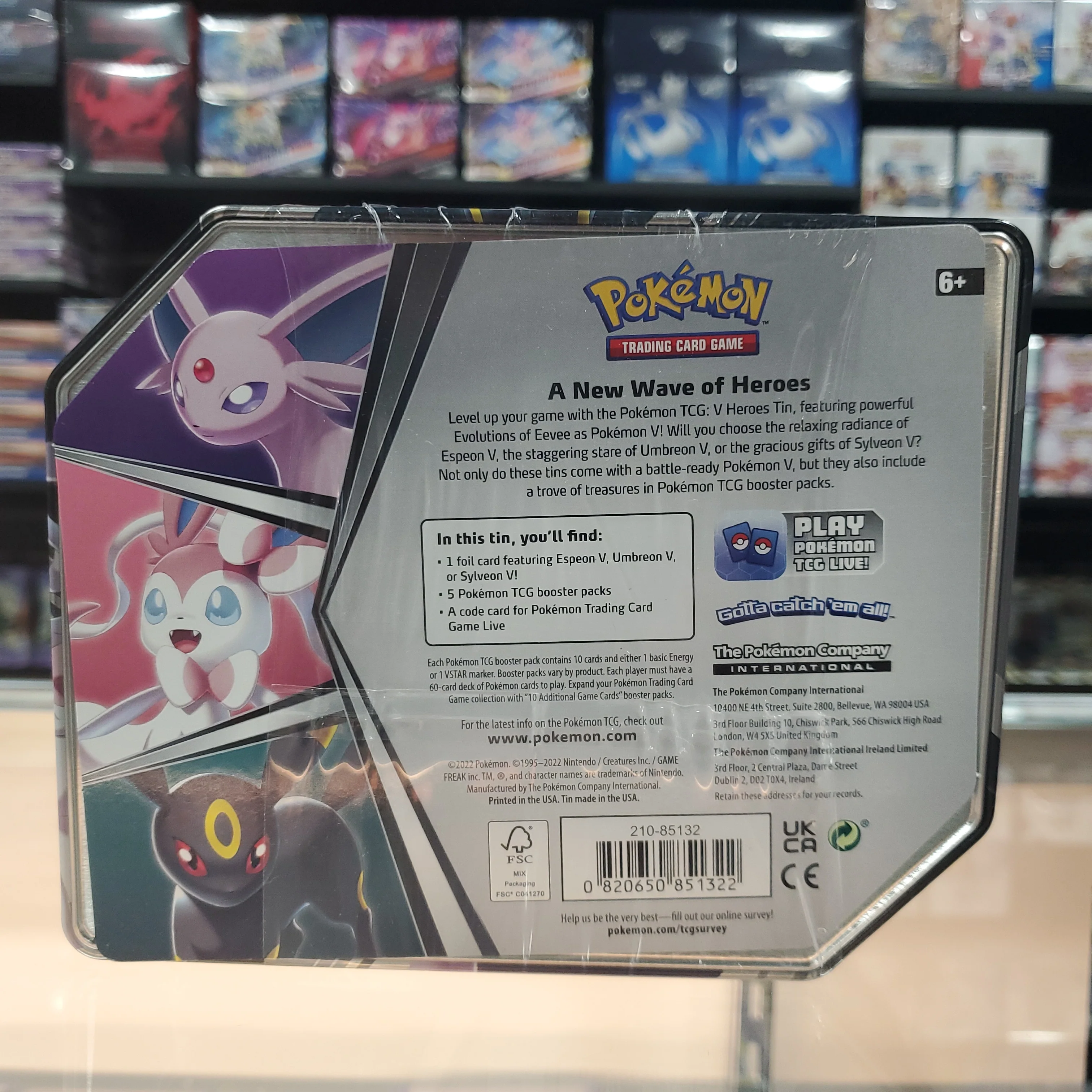 Pokémon TCG: V Heroes Tin (Espeon V) - Image 3