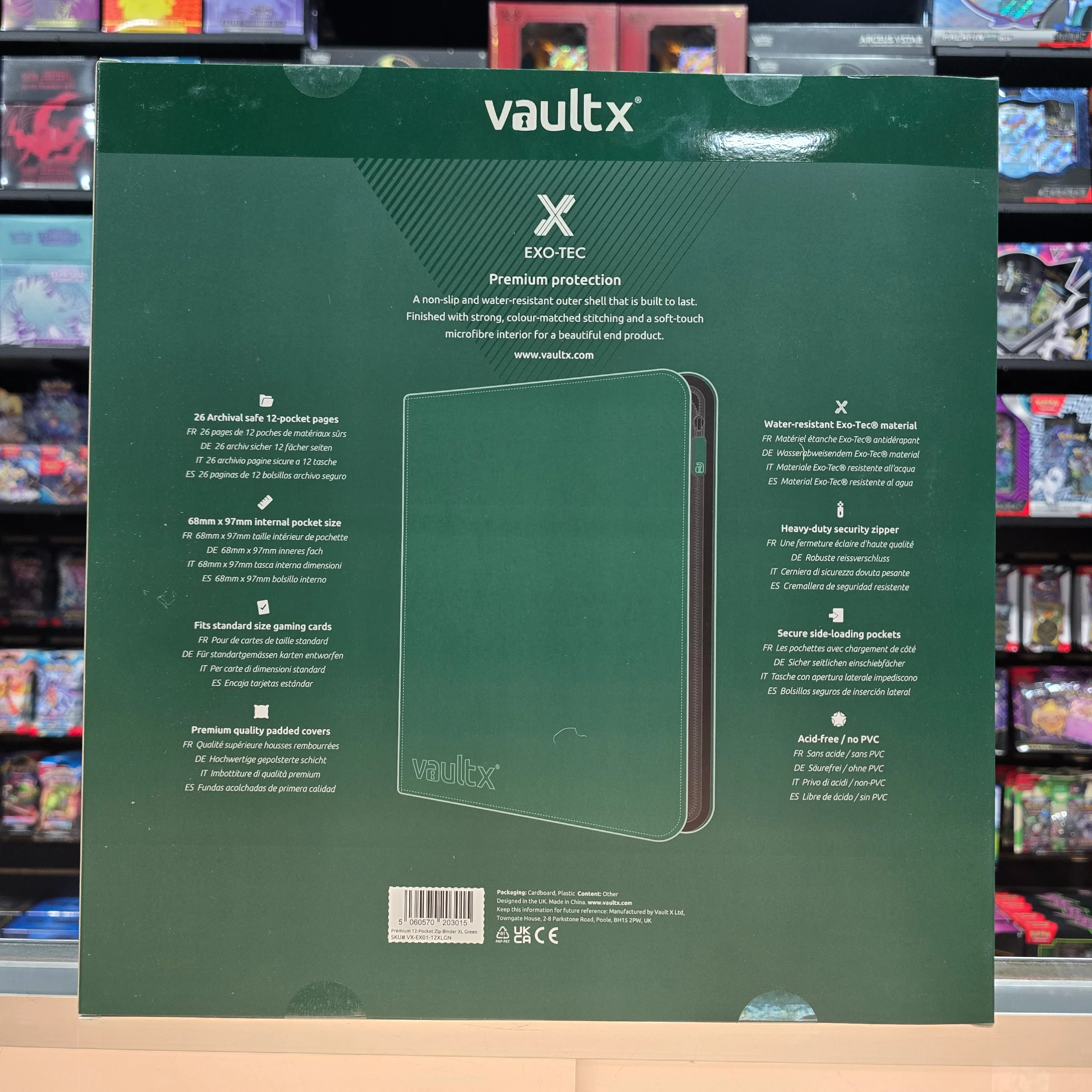 Vault X: 12-Pocket XL Zip Binder (Forest Green) - Image 6