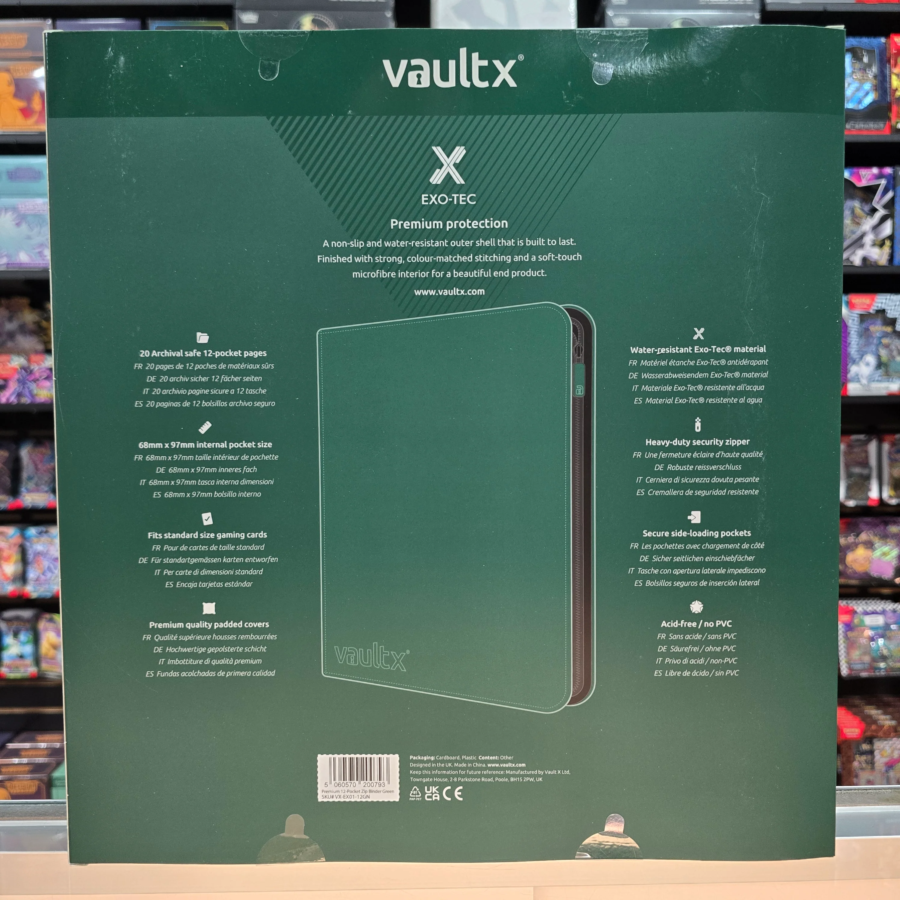 Vault X: 12-Pocket Zip Binder (Forest Green) - Image 6