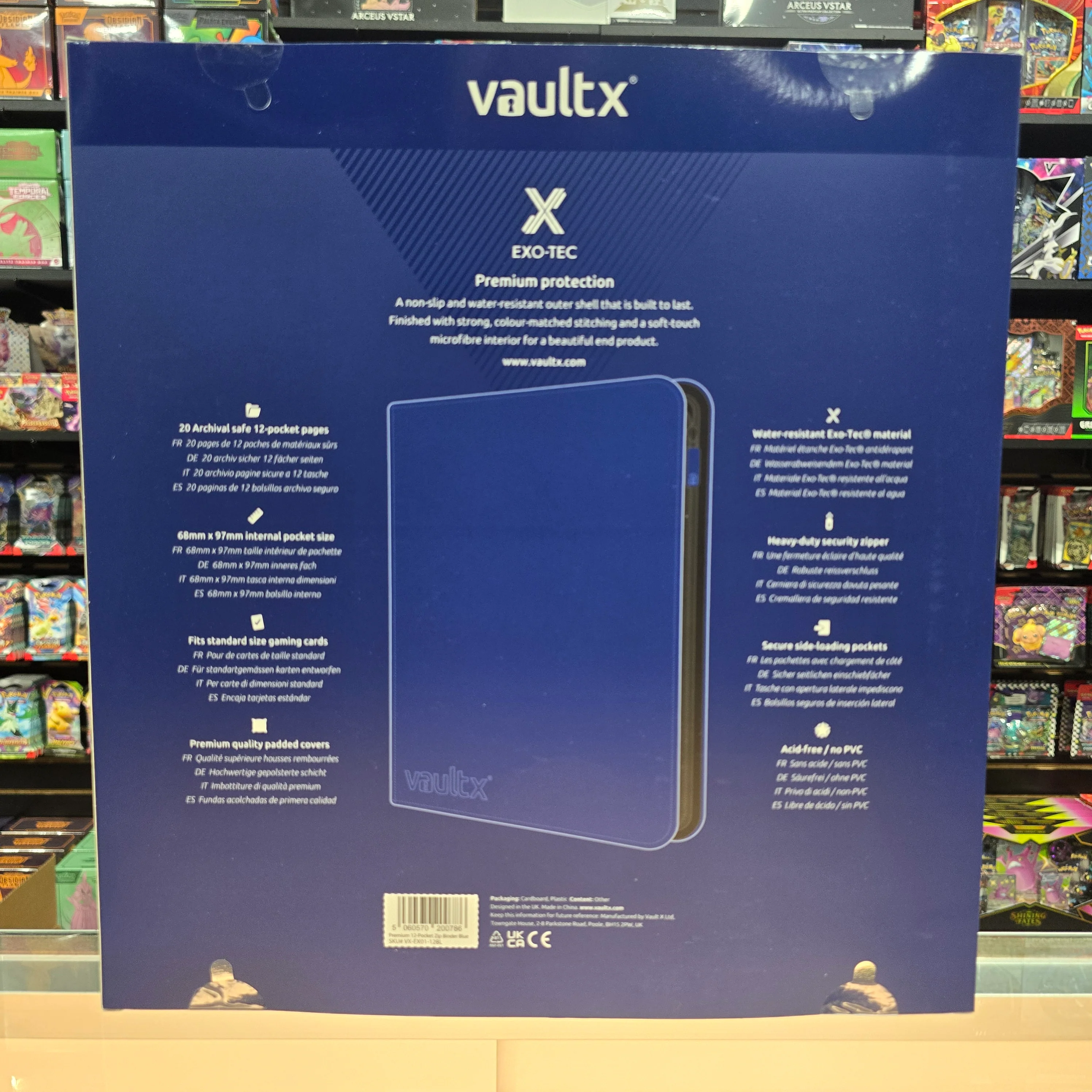 Vault X: 12-Pocket Zip Binder (Royal Blue) - Image 6