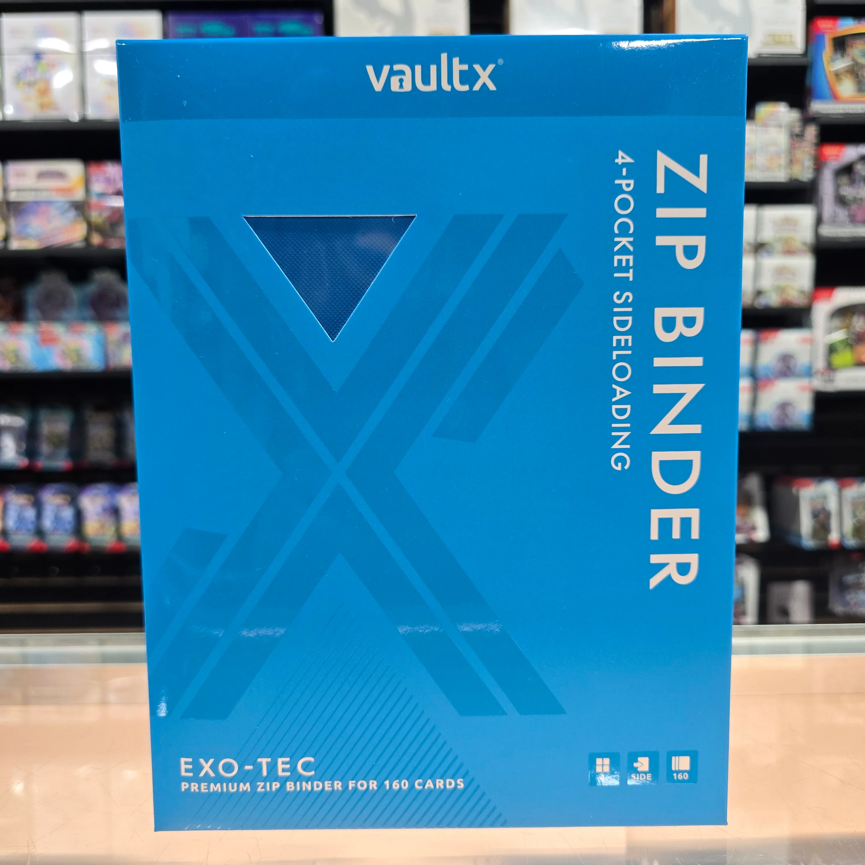 Vault X: 4-Pocket Zip Binder (Neon Blue) - Image 4