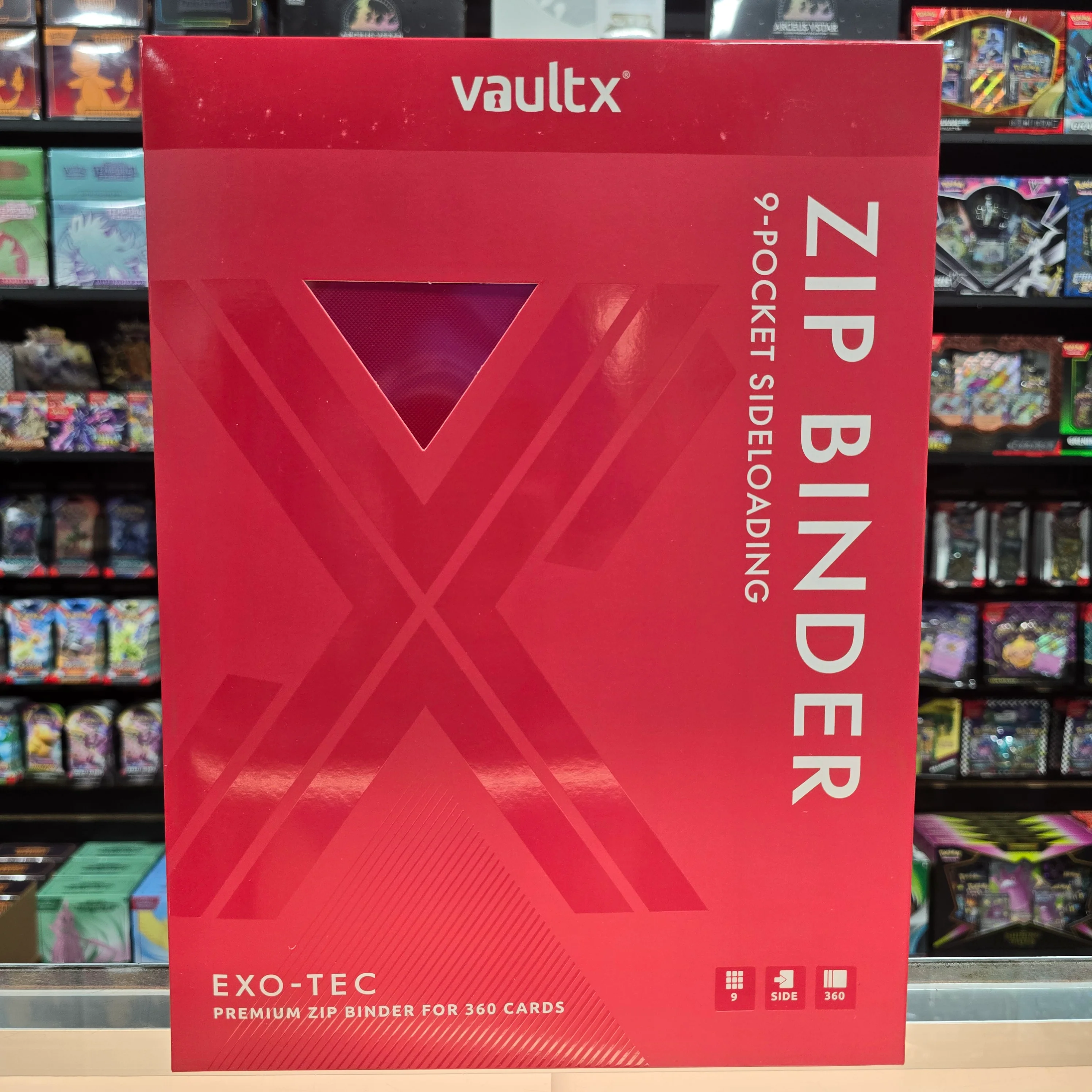 Vault X: 9-Pocket Zip Binder (Fire Red) - Image 5