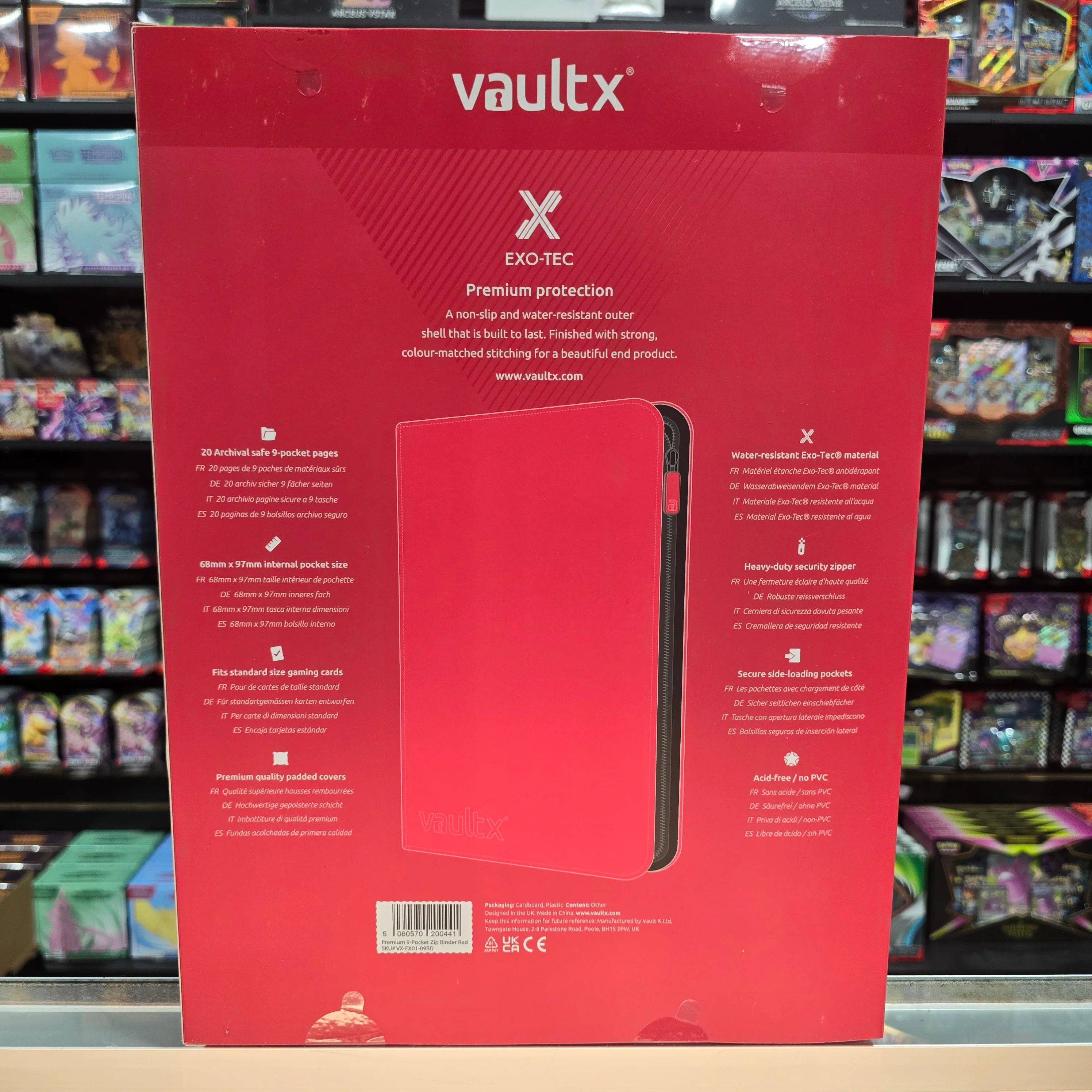 Vault X: 9-Pocket Zip Binder (Fire Red) - Image 6