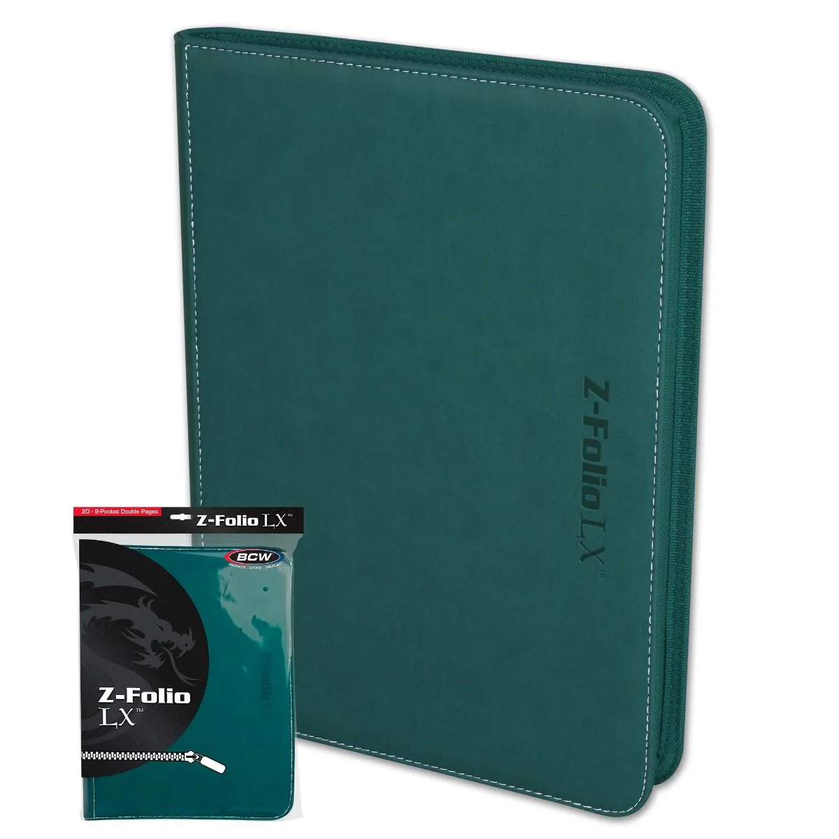 BCW: 9 Pocket Z-Folio Zipper Binder (Teal) - Image 4